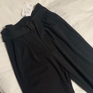 Black high waisted tall trousers